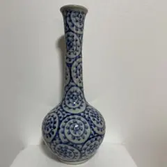 壺久郎 蛸唐草模様 花瓶 花器 信楽焼 壺 鶴首 置物 インテリア - メルカリ