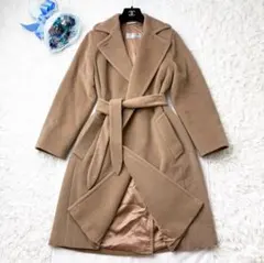 艶感美しい❗️極上キャメル100%一級品✨エクリュ ロングコート マックスマーラ Max Mara 【セール40%OFF 】MAX MARA STUDIO レディース ピュア
