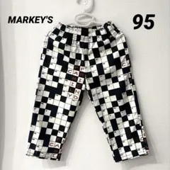 新品 マーキーズ シェフパンツ チェック 95
