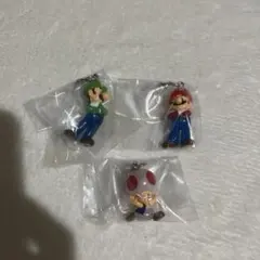 【スーパーマリオ】めじるしアクセサリーマリオ・ルイージ・キノピオ3点セット