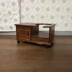 【アンティーク】木製 キャスター付き 小引出し ポットワゴン 茶道具 古道具