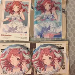 学園アイドルマスター 缶バッジ 花海咲季 ラメ缶バッジ アクリルカード