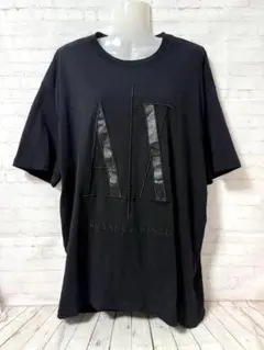ARMANI EXCHANGE ブラック　メンズTシャツ　ビックロゴ　Lのサムネイル