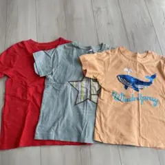 半袖　120 Tシャツ　赤　オレンジ　くすみグリーン　BREEZE GU GAP