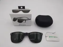 green glass 折りたたみ偏光クリップオンサングラスのサムネイル