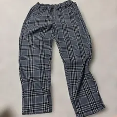 TREASURE チェック柄 パンツ グレー