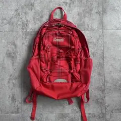 y2k Coleman backpack red check sling bagのサムネイル