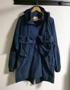 スノーピーク　インディゴ　日本製　snowpeak プルオーバー モッズコート