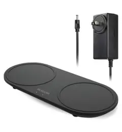 エレコム ワイヤレス充電器 Qi対応 10W+10W 2台同時充電