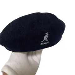 KANGOL ブラック ベレー帽 XXLサイズ
