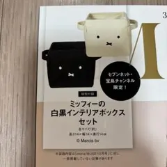 付録　ミッフィー　インテリアボックス2個セット オトナミューズ10月号特別号