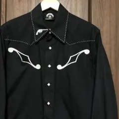 Rockmount × Gretsch ウエスタンシャツ 6120刺繍 ブラック - メルカリ