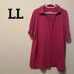 SEATTLE 半袖シャツワンピース ピンク