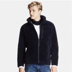 【美品】ユニクロ UNIQLO ブロックテックシルキーフリースジャケット S