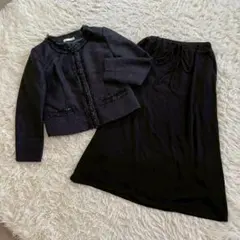 SHOO-LA-RUE ツイードジャケット リボンロングスカート