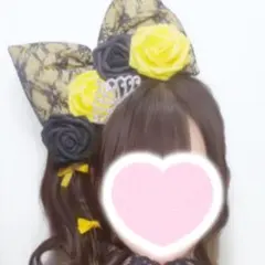 体育祭 盛り髪 セット 黄色