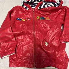 赤い車刺繍アウター 90
