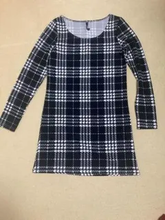 チェック柄 長袖チュニック Jade's