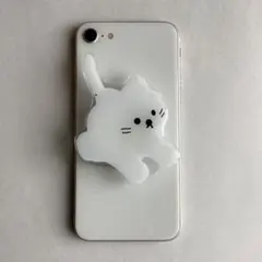 猫型スマホリング ホワイト