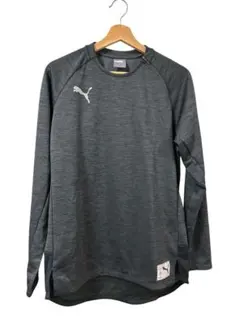 【美品】PUMA グレー Mサイズ 長袖シャツ　サッカー/フットサル