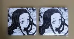 鬼滅の刃 ufotableダイニング お楽しみくじ スクエア缶バッジ 竈門禰豆子