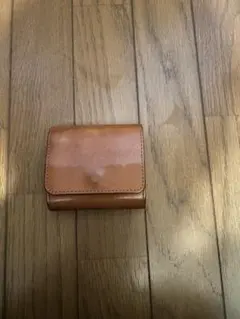 ブラウンレザー 折りたたみ式キーケース