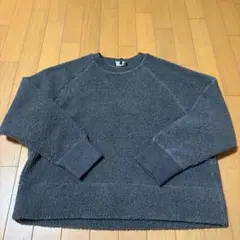 セオリー　ボアフリースクルーネックプルオーバー