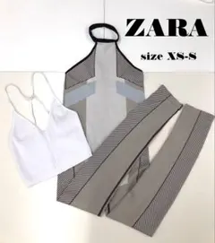 ZARA　まとめ売り　ボディースーツ　XS-S　クロップキャミトップ　カップなし
