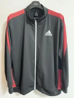 adidas ブラック/レッド ジャージ XO 美品】アディダス トラックジャケット ジャージ スーパースター