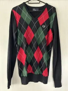 [美品］フレッドペリー Vネック セーター