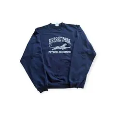 90s USA古着 DUPONT PARK スウェット ネイビー