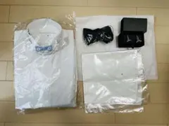 トリートドレッシング　新郎4点セット(シャツM/チーフ/ネクタイ/カフス)