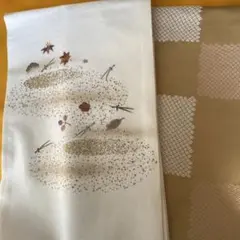名古屋帯 秋の植物模様　2点セット