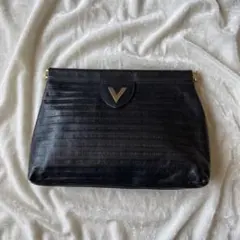 【美品】VALENTINO ヴァレンティノ クラッチバッグ 総柄型押し Vロゴのサムネイル