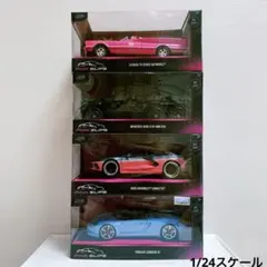 PINK SRIPS ピンクスリップス　1/24スケール　ミニカー　4台セットのサムネイル