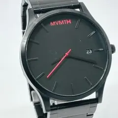 新品電池/稼働　MVMT ブラック 腕時計　デイト　黒文字盤　メンズのサムネイル