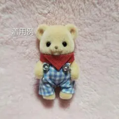 赤ちゃんお洋服　チェックサロペット水色•バンダナ赤色セット　ハンドメイド