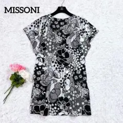 【美品】MISSONI シルク100％チュニック　花柄　イタリア製　40のサムネイル
