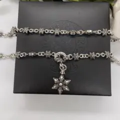 ハーツ スタースタックチャーム クロスネックレス ペンダント シルバー