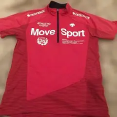 デサント　Move Sport ハーフジップ 半袖　シャツ　メンズ　M