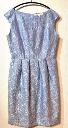 【ほぼ未使用】ナチュラルビューティー／ワンピース　38（Mサイズ）ライトブルー