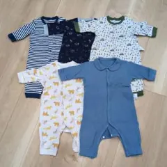 長袖ロンパース5点セット　ユニクロ　70　男の子