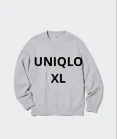 UNIQLO クルーネックスウェットシャツ（長袖） グレー XL トレーナーのサムネイル