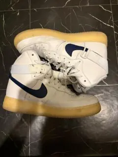 Nike Air Force 1 ハイカット ホワイト/ネイビー
