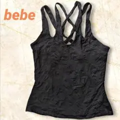 古着　bebe　タンクトップ　キャミソール　ブラック
