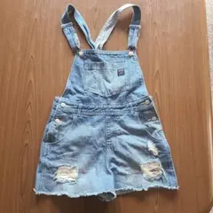 デニムオーバーオール ショートパンツ 100cm