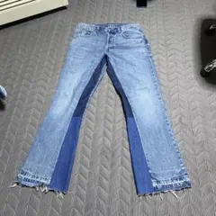 ブーツカットデニム・フリンジ仕上げ　ザラ　ZARA サイズ32