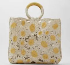 【新品未使用】ZARA デイジートートバッグ