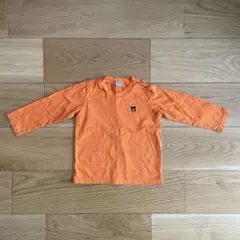 100ミキハウス DOUBLE.B 長袖ロンT オレンジ MIKI HOUSE