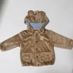 ミキハウス　クマ耳付き アウター　Sサイズ
